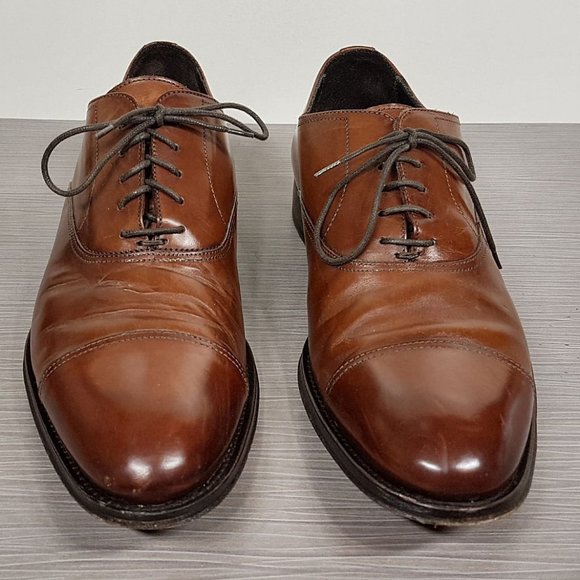 To Boot New York 'Aidan' Cap Toe Oxford, Burnished Cognac Leather, Mens Size 8.5 - Picture 1 of 10